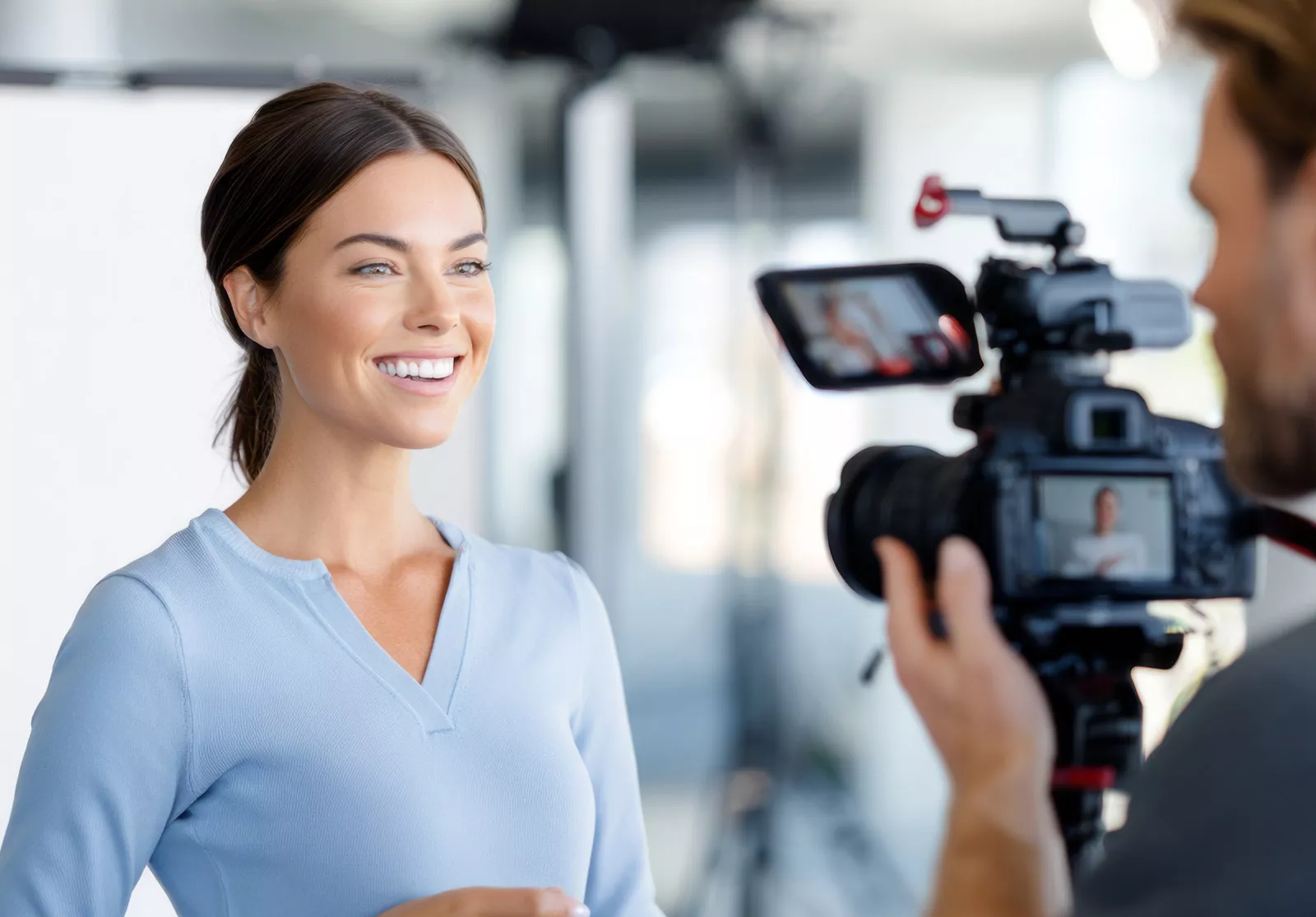 Vip con sorriso perfetto e denti bianchissimi